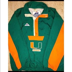 Vintage Miami Hurricanes wind breaker